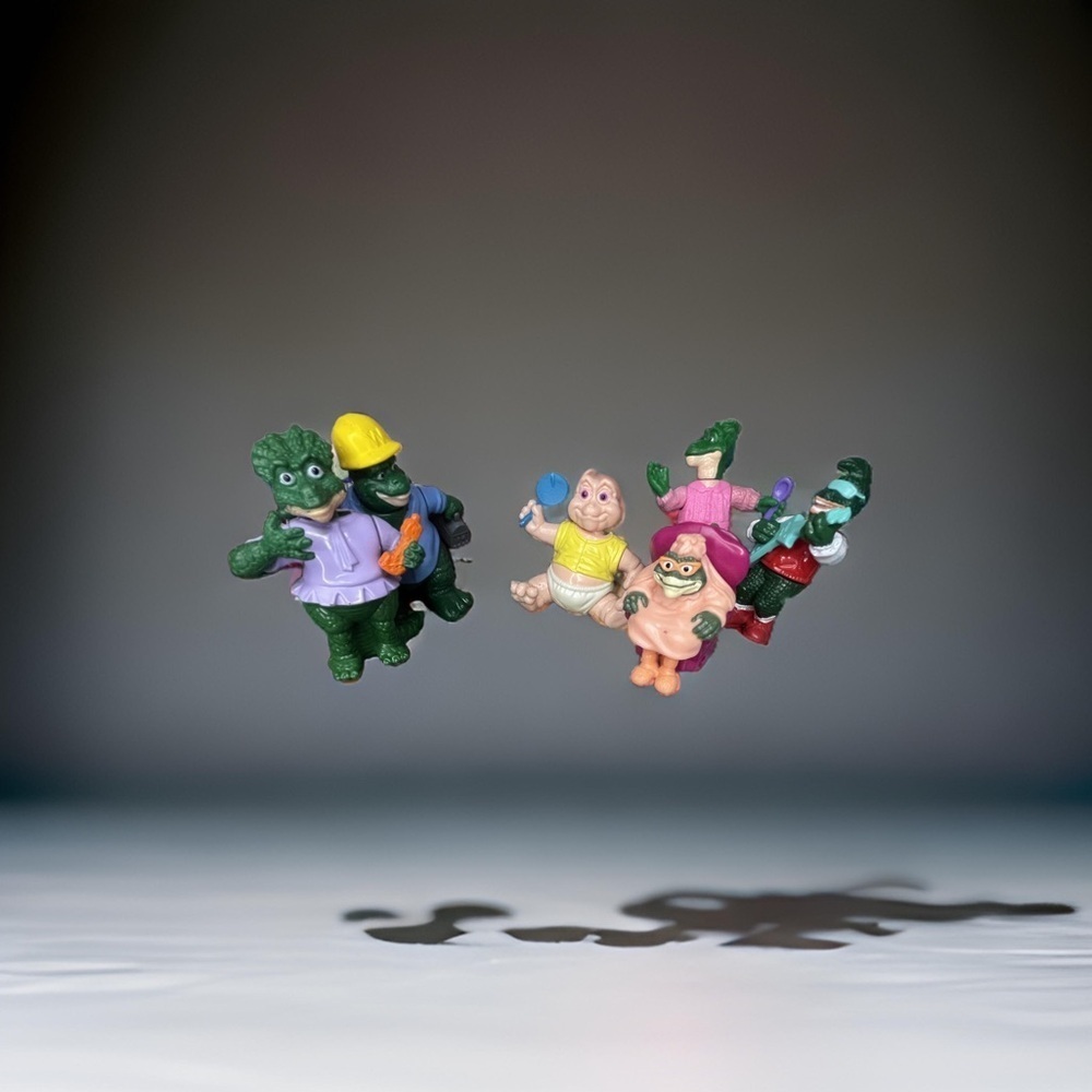 Vintage 1991 Disney Dinosaurs McDonald’s Toys Complete 6 Figure Happy Meal Set